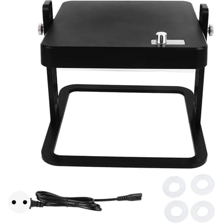 Chauffage d'éleveuse pour poulets Plaque chauffante pour poussins Température réglable Sûr Facile à installer Chauffage pour poulets black