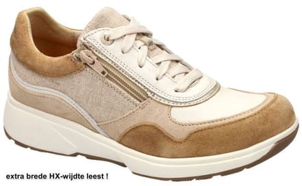 Xsensible -Dames - zandkleur - sneakers - maat 37