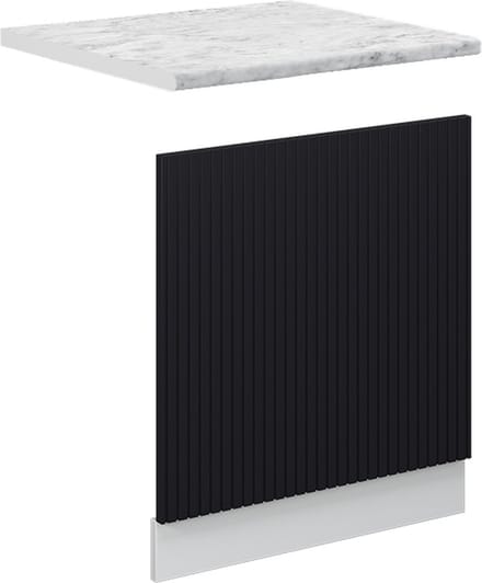 Vicco Fame-Line Frontpaneel – 60 cm, WB Marmer Zwart gestreept