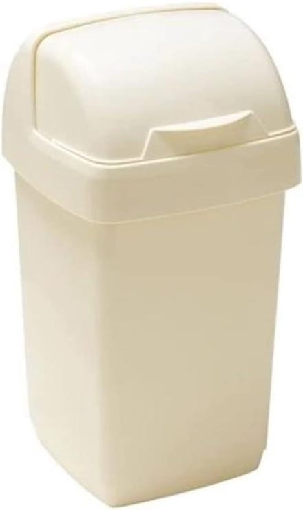 Prullenbak - Afvalbak Keuken - Afval Scheiden - Roll Top Deksel - 10 Liter - Linnen Beige
