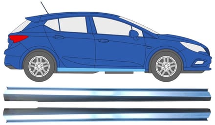 Reparatie dorpel onderste deel voor Opel Vauxhall Astra K 2015-2022