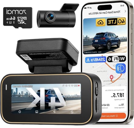 Dashcam Auto 4K - Autocamera Videorecorder - Veilige Ritten Vastleggen - Dubbele Camera HDR