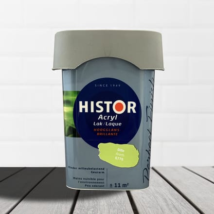 Histor Perfect Finish Lak Acryl Hoogglans 0,75 liter - Dille