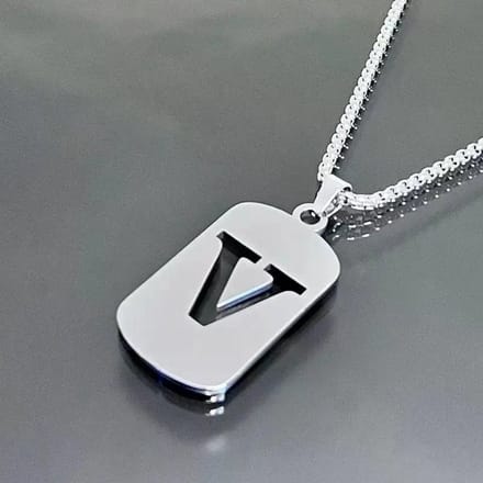 Nivard Ketting - Heren - Staal - Nep zilver - Met Hanger - V