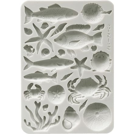 Siliconenvorm A5 "Silent Sea - Shells & Fish"