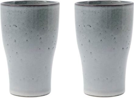 House Doctor Thermobeker Liss lichtgrijs 14cm - 2 stuks
