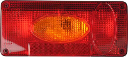 Achterlicht - Radex 5500 - links - 216x98x70 mm - losse draad aansluiting
