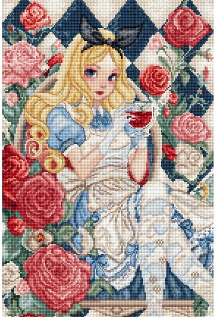 A Glimpse of Wonderland aida telpakket Leti Stitch L9960