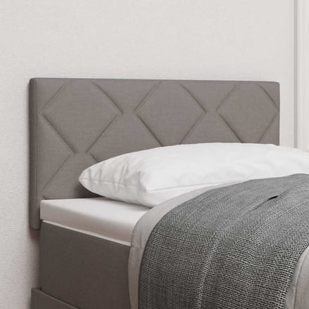 vidaXL - LED - Hoofdbord - Taupe - Stof