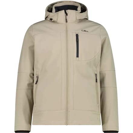 Verwarmde softshell jas met afneembare capuchon CMP