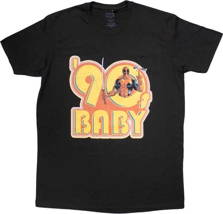 Marvel Deadpool - 90s Baby Heren T-shirt - M - Zwart