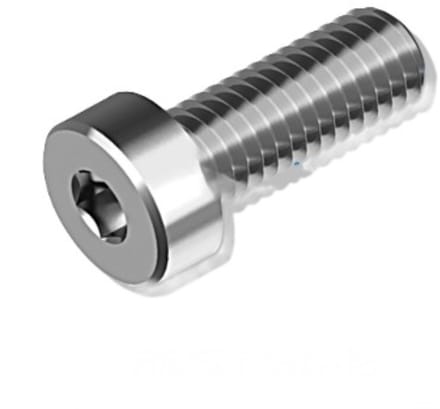 Binnenzeskantbout M3x12 RVS (A2) - Lage Bolkop - Voldraad Met Puntmarkering - 100 stuks