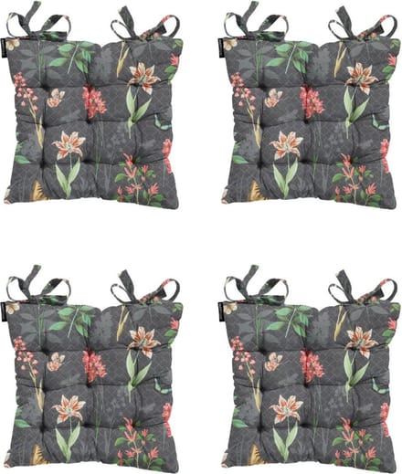 Madison - Zitkussen - Universeel - 4st - 46 x 46cm - Clea Grey - Grijs