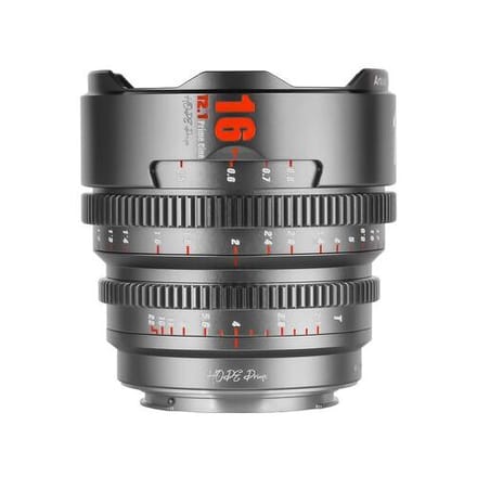 7Artisans Hope 16mm T/2.1  Sony E-bevestiging Titaangrijs