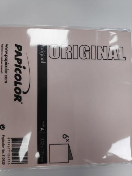 Papicolor Original Dubbele Kaart 132 x 132 mm Zalmroze