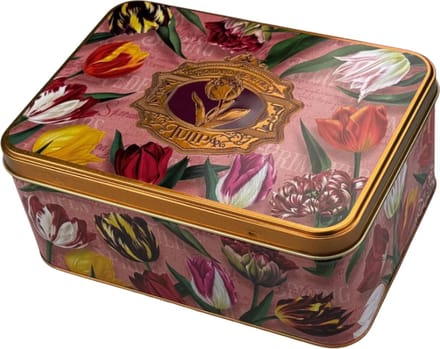 Blik Met Speculaas - Tulpen Rosé - Souvenirs - Holland Cadeau - Per Set