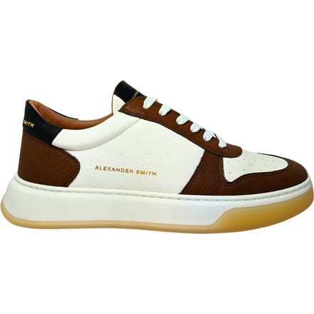 Mannenschoenen Alexander Smith Harrow Man cognac-witte sneakers