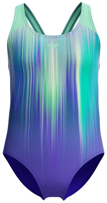 Speedo Digital Placement Zwemkleding Paars 5-6 Years Meisje