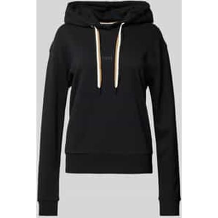 Hoodie met labelprint, model 'STRIPE'