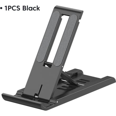 Tafel Telefoonhouder Beugel Verstelbare Desktop Standaard Voor Ipad IPhone Samsung Xiaomi Huawei Opvouwbare Universele Mobiele Telefoon Standaard zwart