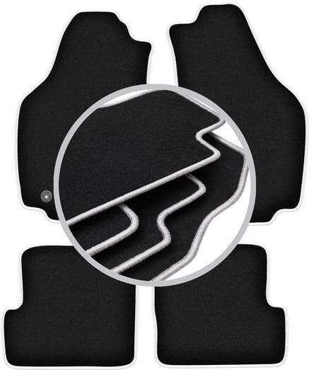 CARLUX-SILVER automatten voor: Lancia Ypsilon II hatchback (2003-2011)