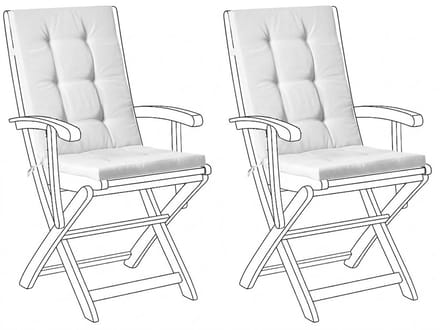 MAUI PREMIUM - Tuinkussen set 2 stuks - Gebroken wit - Polyester