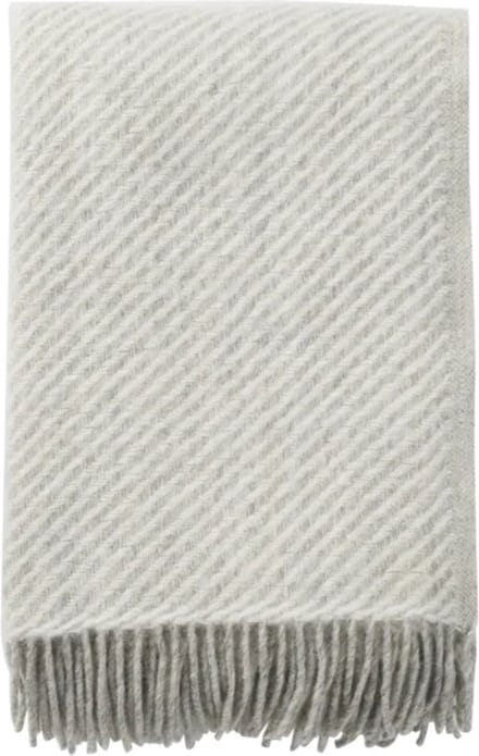 Klippan plaid - Zweedse lamswol - Carl white 130x200