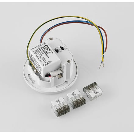 Molto Luce LED inbouwlamp Wall 68R IP44 RD, wit, aluminium, CCT