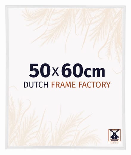 Fotolijst 50x60 cm - Kunststof - Wit Hoogglans - Angers
