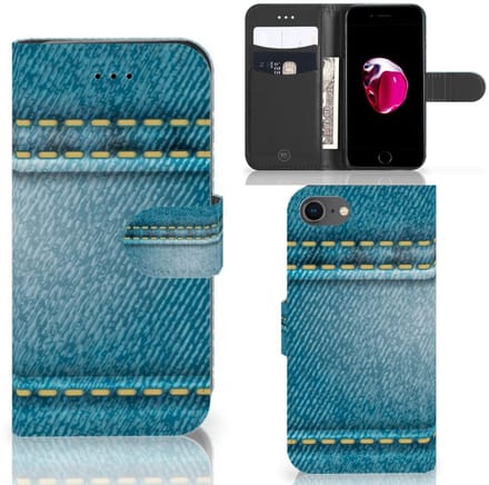 iPhone 7 | 8 | SE (2020) | SE (2022) Wallet Case met Pasjes Jeans