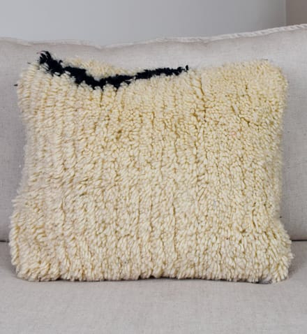 Berber Beni Ouarain kussen Wit - Bohemian stijl - 55 x 35 CM