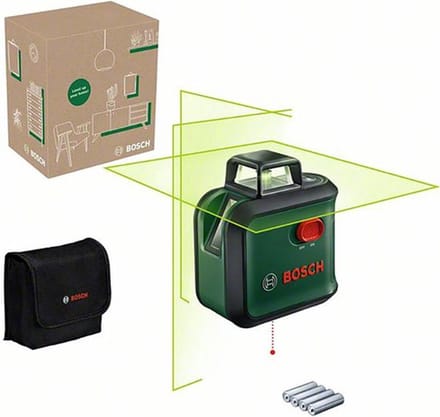 Bosch AdvancedLevel 360 - 360° Kruislijnlaser - Inclusief opbergetui - Batterijen