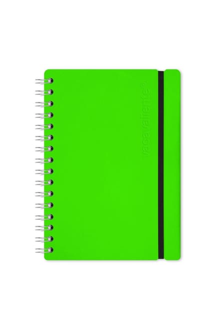 Vacavaliente - Studio Notitieboek A5 - Gerecycled Leer - Groen