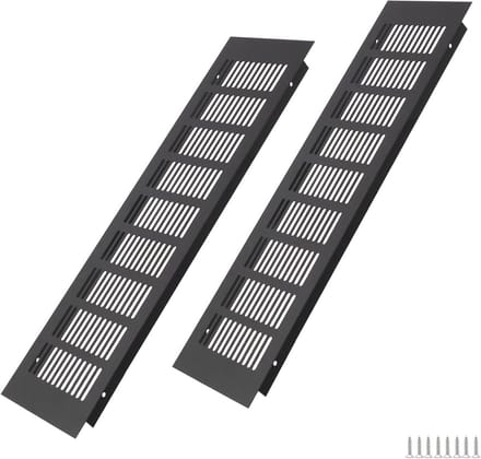 Aluminium Ventilatierooster 400 x 100 mm voor Kasten en Deuren | Efficiënte Ventilatie