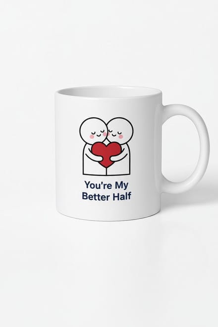 Mok You're My Better Half | Romantische Wederhelft Liefdescadeau