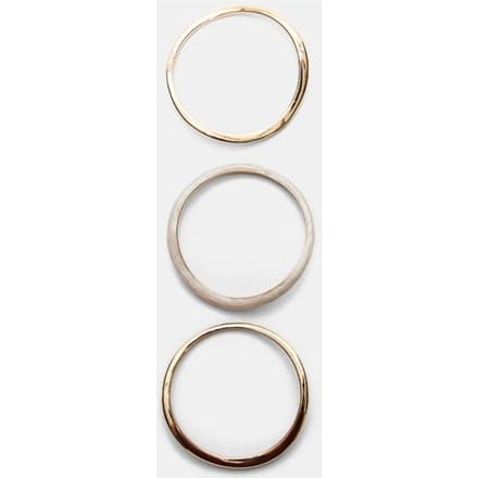 Stradivarius Set van 3 stijve armbanden met email  Goud OS