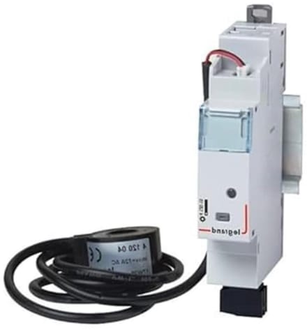 Stroommeter - Energieteller - Energieverbruik Monitoren - Verbonden Installatie - 1 Module - Grijs