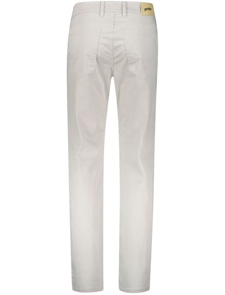 Gardeur pantalon 5-pocket beige katoen normale fit