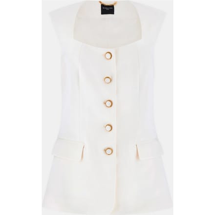 witte vrouw vest