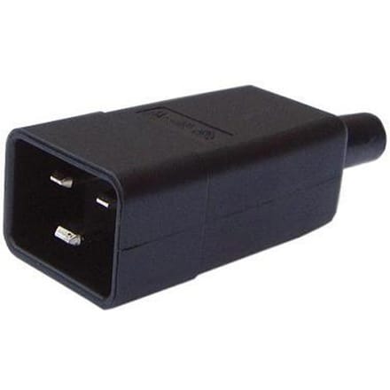 Ratio Electric C20 Mannelijke Stekker 16A Zwart - 70257