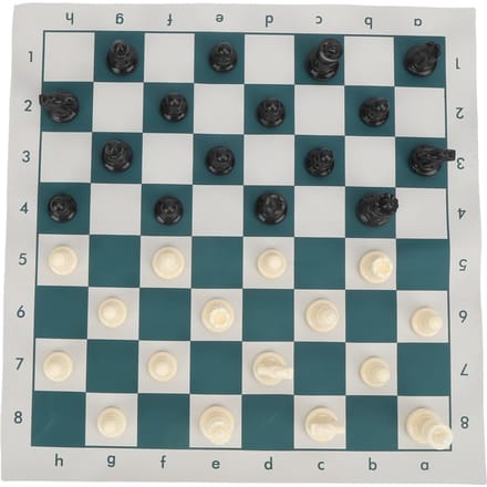 Internationale Standaard Schakspel Set Competitie Grote Plastic Schakset met Schaakbord black