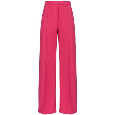 PINKO Pureza Pantalone Crepe Fluido Raspberry Red Taglia: 42 | Pantaloni Outlet | Donna | Rosa