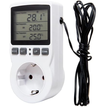 EU/US Timer Socket Thermostaat Digitale Temperatuurregelaar Stopcontact Met Tijdschakelaar Sensor Sonde Verwarming Koeling EU(Russian Manual)