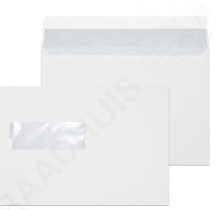 Raadhuis dienstenvelop - 156x220mm - EA5 - venster links - met plakstrip - wit - 500 stuks - RD-202540