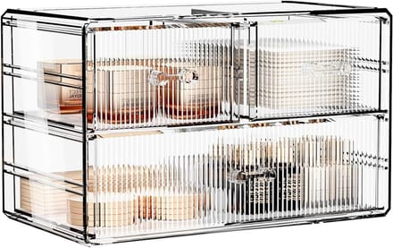 Make-up Organizer - Beauty Opslag - Sieraden Opbergen - Stapelbaar Ontwerp - 3 Laden - Transparant