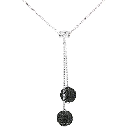 Ketting Jij en mij Crystal Preciosa Black Silver 925