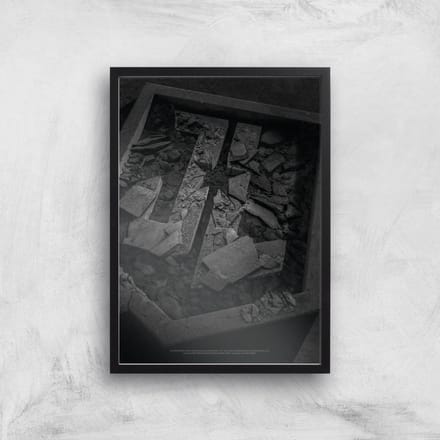 Justice League Logo Poster Giclee Art Print - A3 - Black Frame