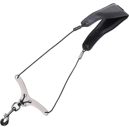 Saxofoon Nekriem Lengte Verstelbaar Ergonomische Kussens Universele Saxofoonriem voor Sopraan Tenor Alto black