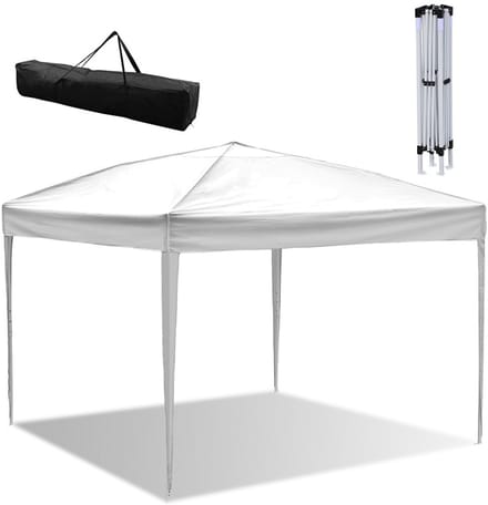 Partytent 3x3m Paviljoen Opvouwbaar en Waterdicht Feesttent wit