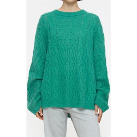 Closed Cable Long Sleeve Meadow Green Taglia: M | Maglioni a maglia Outlet | Donna | Verde